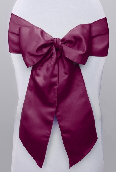 Stolsrosett Classic Vinröd