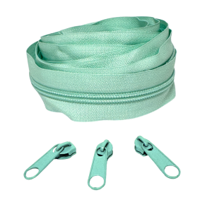 Blixtlås Plast 6mm Mint