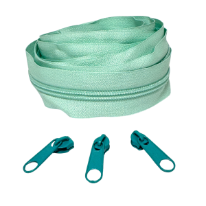 Blixtlås Plast 6mm Mint