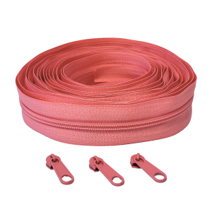 Blixtlås Plast 6mm Gammelrosa