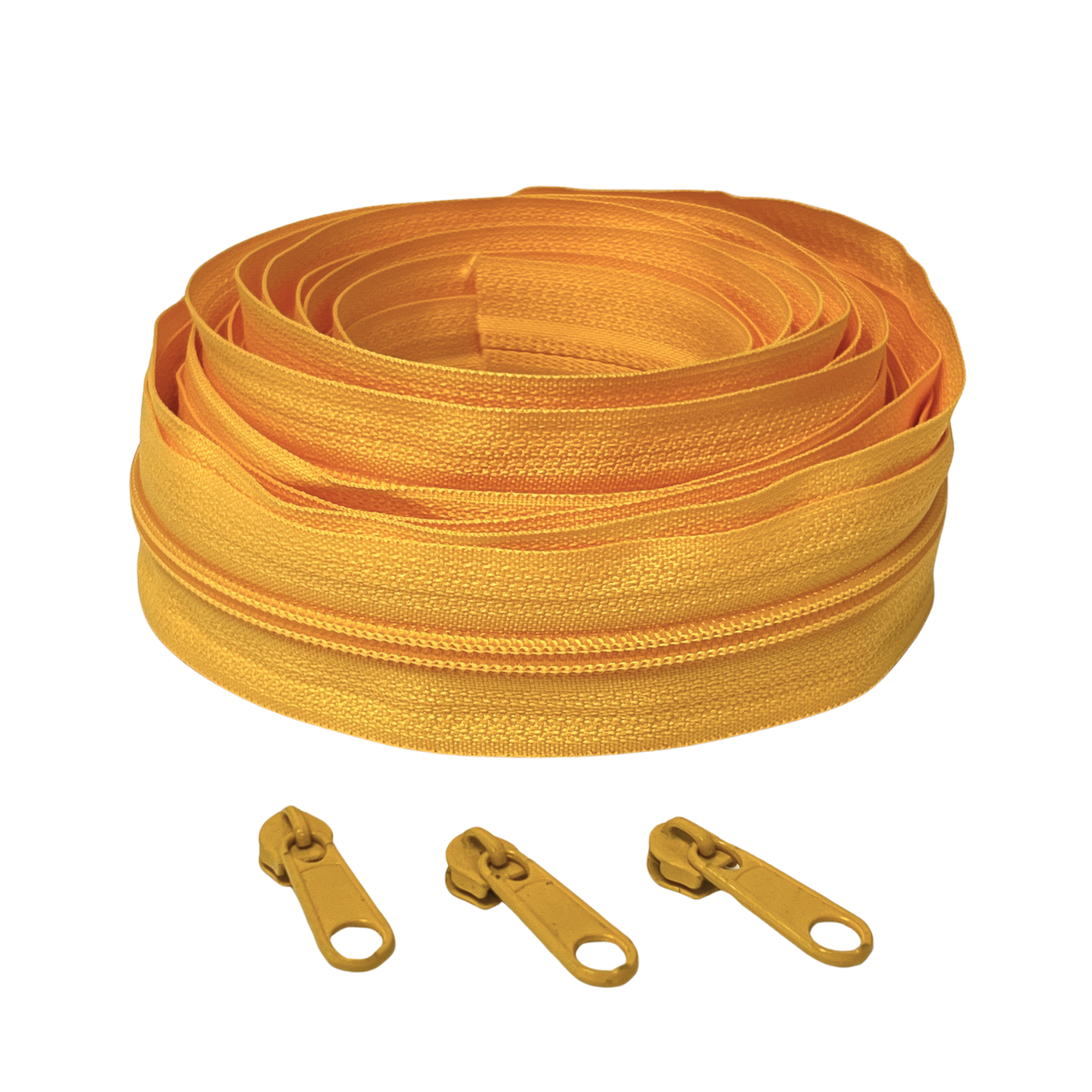 Blixtlås Plast 6mm Brandgul