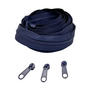 Blixtlås Plast 6mm Mörkblå