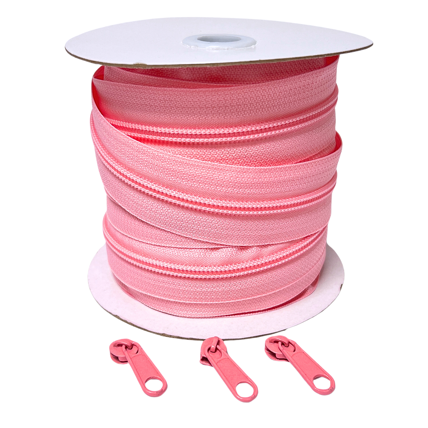 Blixtlås Plast 6mm Rosa