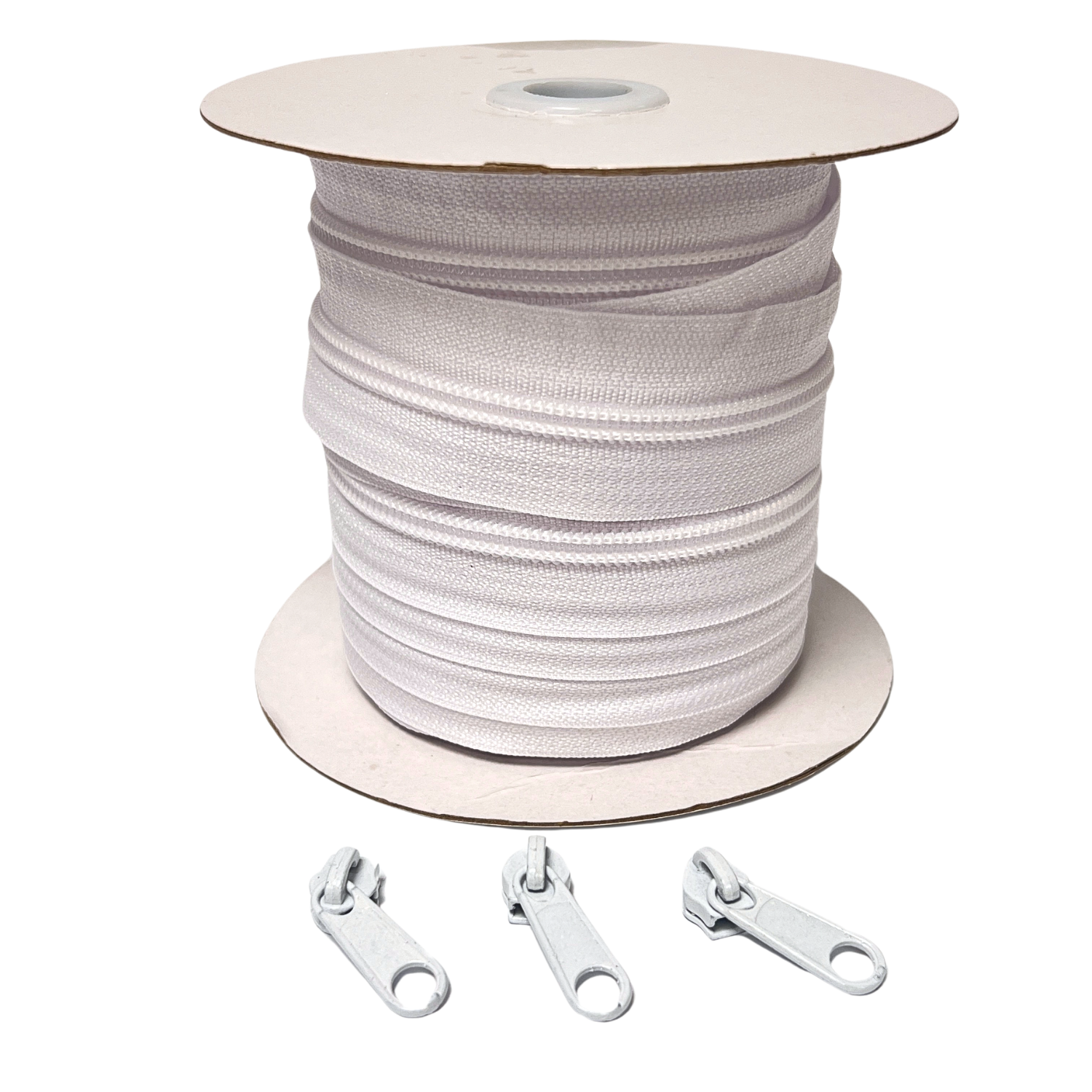 Blixtlås Plast 6mm Vit