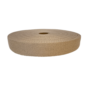 Bomullsband Canvas Beige