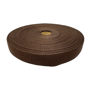 Bomullsband Canvas Brun