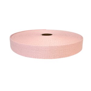 Bomullsband Canvas Ljusrosa