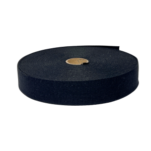 Bomullsband Canvas Svart