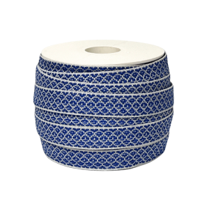 Bomullsband Gåsöga Blå