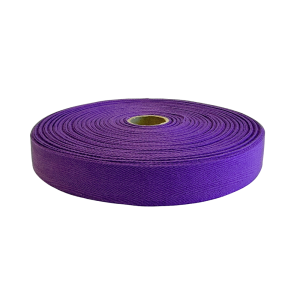 Bomullsband Herringbone Lila