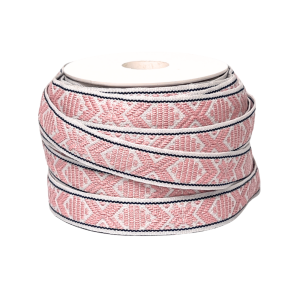 Bomullsband Leksand Ljusrosa