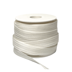 Bomullsband Rand Vit