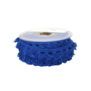 Frans Bomull Med Tofs Blå