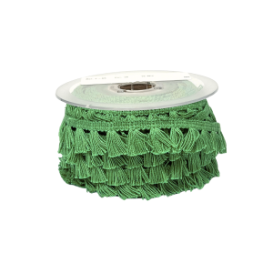 Frans Bomull Med Tofs Grön