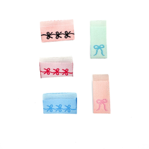 Etikett Brodyr Bow Mix Pastell 5st