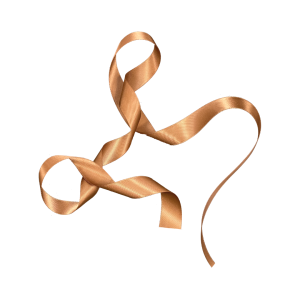 Satinband Charm Koppar