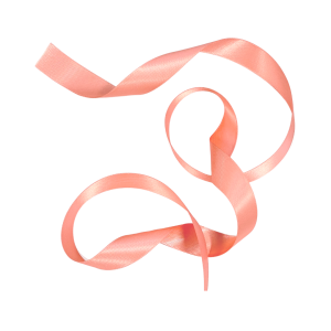 Satinband Charm Korall