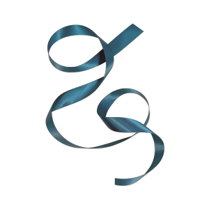 Satinband Charm Petrol