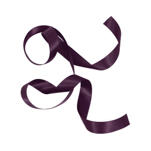 Satinband Charm Plommonlila