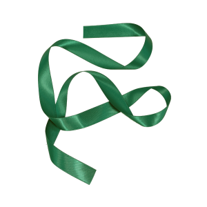 Satinband Charm Smaragdgrön