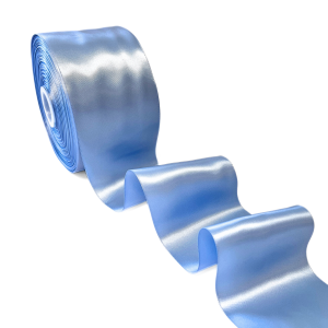 Satinband Diva Fågel Blå