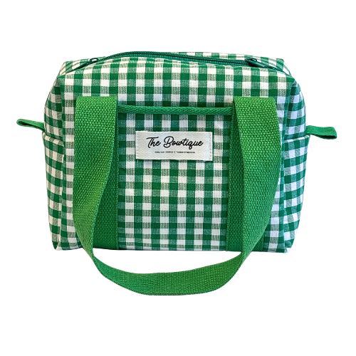 Duffy Bag Mini Gingham Grön
