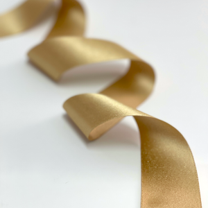 Satinband Glitz Guld