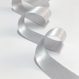 Satinband Glitz Silver