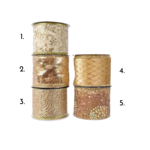 Dekorband Ståltråd Lyxmix Guld