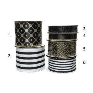 Dekorband Ståltråd Lyxmix Svart