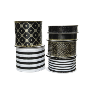 Dekorband Ståltråd Lyxmix Svart