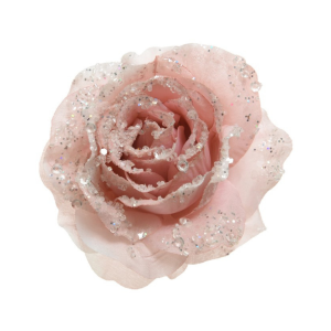 Tygros Is Med Klämma Ljusrosa