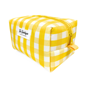 Tyg Sunny Check Gul