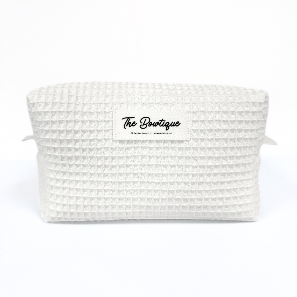 Necessär Make-Up Box Våffel Vit