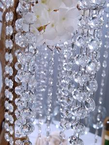 Kristallgirlang Acryl Transparent