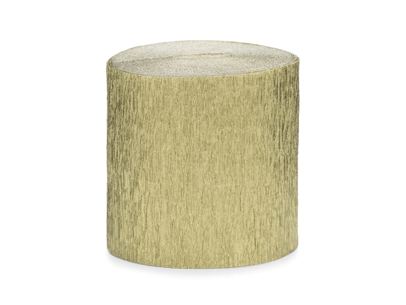 Streamer Crepe Guld