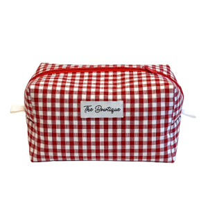 Make Up Box Gingham Röd