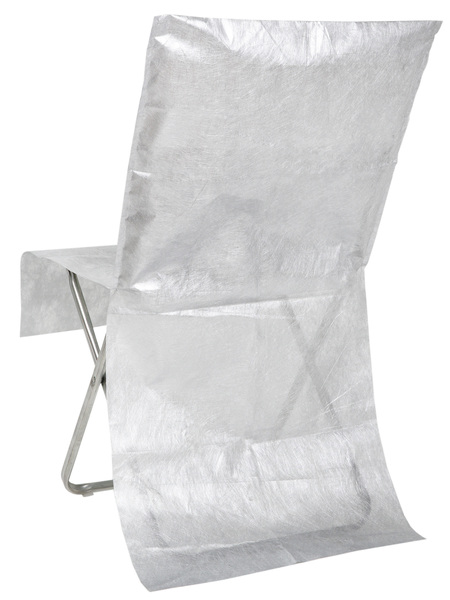 Stolsöverdrag Metallic Silver