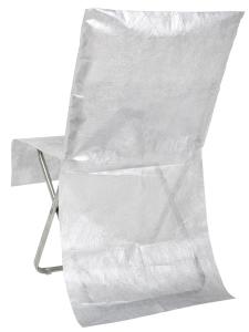 Stolsöverdrag Metallic Silver