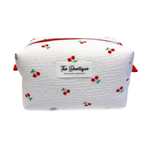 Tyg Muslin Cherry Mini Vit