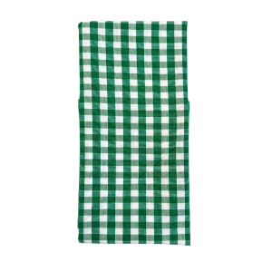 Tyg Gingham Mörkgrön