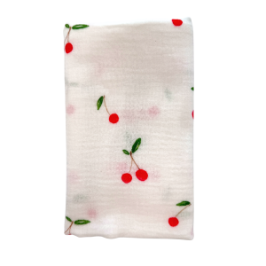 Tyg Muslin Cherry