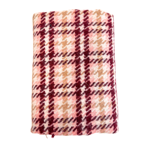 DIY-kit Duffy Bag S Tartan Rosa Vinröd