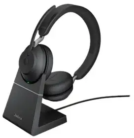 Jabra Evolve2 65 UC Stereo (USB-A) svart + landställe