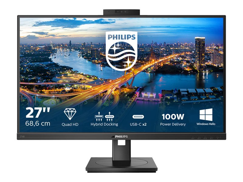 Philips B-Line 276B1JH 27" 16:9 QHD IPS USB-C Dock (100w)
