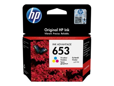 HP 653 - 5 ml - färg (cyan, magenta, gul) - original - Ink Advantage - bläckpatron