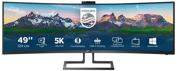 Philips Brilliance P-Line 499P9H 49" DQHD Ultrawide Webkamera