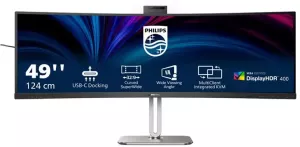 Philips B-line 49B2U5900CH 48.8" Curved 32:9 USB- Dock (100w) Webcam LAN