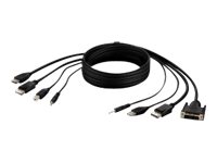 Belkin Secure KVM Combo Cable (Video/USB/Ljud) 3,05 meter
