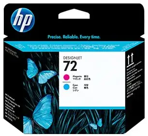HP 72 - Cyan, magenta - skrivhuvud
